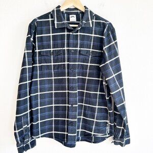 Nike SB Flannel Shirt Plaid Button Down Cotton Long Sleeve Skate Street